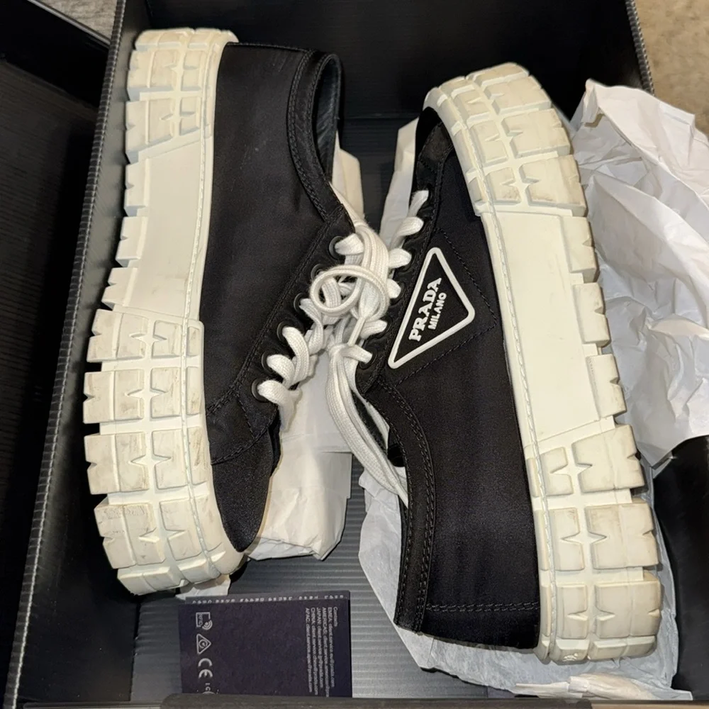 Prada platform lug sole sneakers - Picture 8 of 10